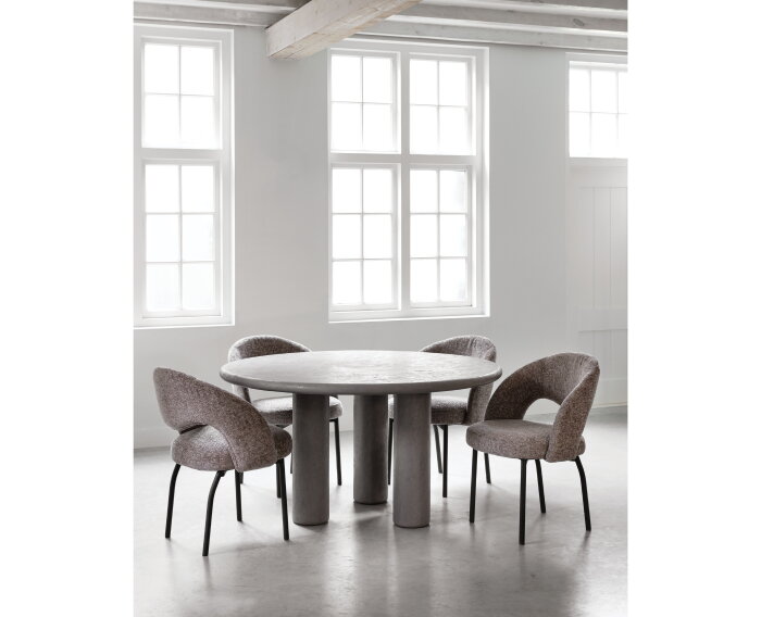 DTP home Scala Eettafel Clio Rond 140 cm &ndash; Mortex &ndash; Dusk