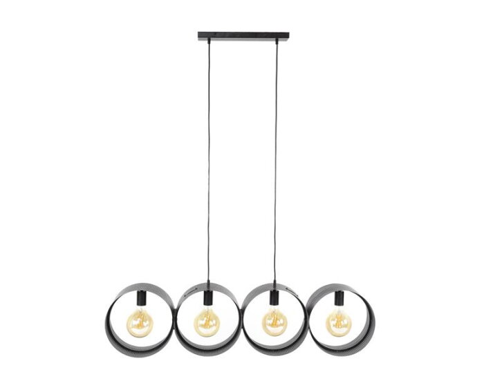 Hanglamp 4L ring geperforeerd - Charcoal