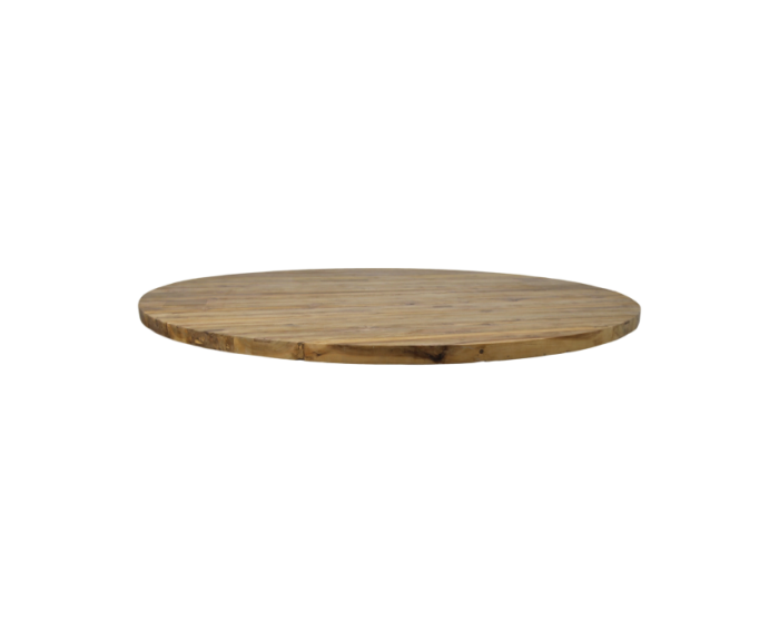 Tafelblad rond - ø120x4 - Naturel - Massief teakhout