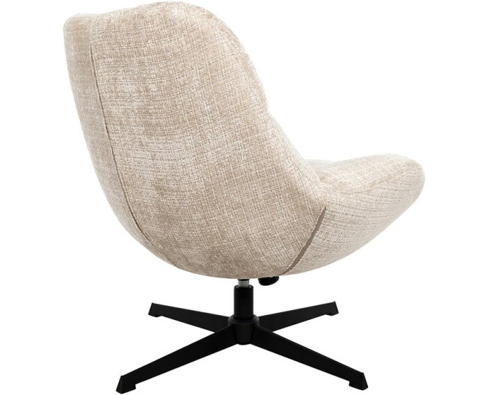 draaifauteuil Chuck 360 + rock system - stof cremona natural - Unique Collection