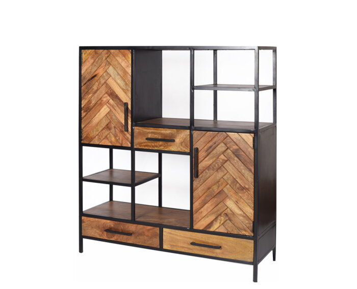Vakkenkast Brooklyn | 140 cm | Livingfurn