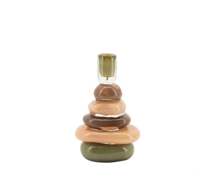Candle holder Toras 1 small - veelkleurig | BY-BOO