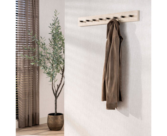 Kapstok Travino 8H - Keramiek travertine