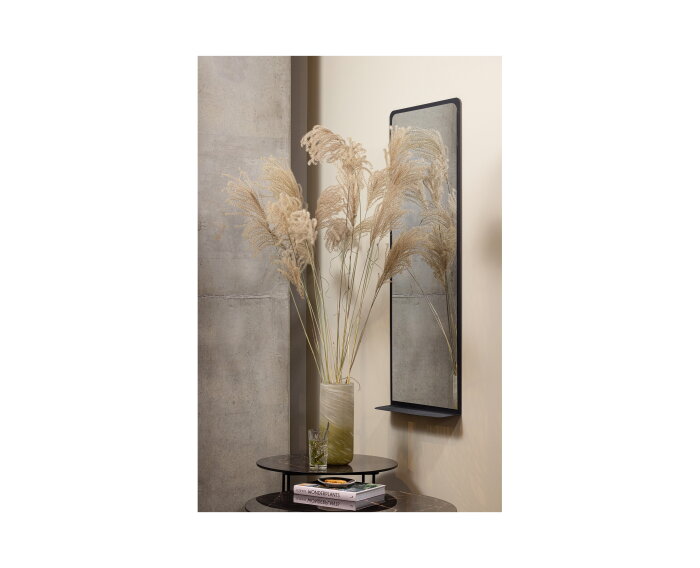 Cliff Passpiegel Metaal Zwart 130x50cm - WOOOD