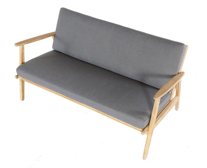 NARVIK LOUNGE SET - LIGHT TEAK LOOK / ROYAL ANTHRACITE