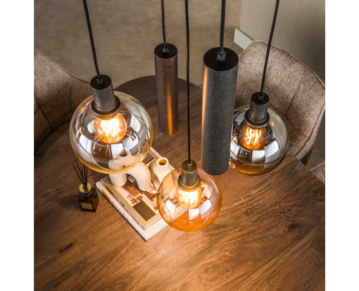 Hanglamp Sfera Tricolore getrapt 5L - Artic zwart