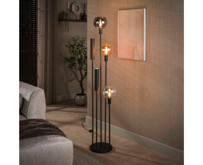 Vloerlamp Sfera Tricolore 5L - Artic zwart