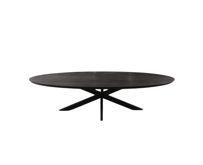 Eettafel Brandy Black | 160 cm | Ovaal