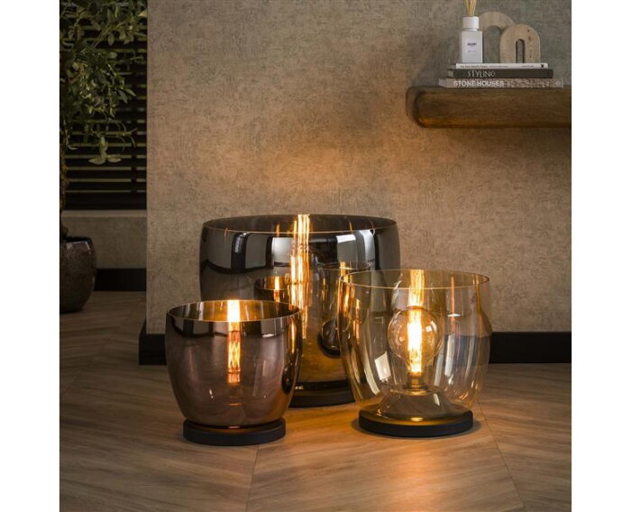 Vloerlamp UP XL - Smoke grey glas