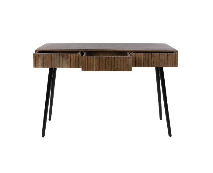 Hal-/kaptafel Carve 3L - Massief acacia bruin