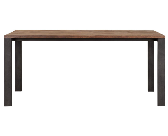 Dining table Tracks,78x175x90 cm, 3 cm recycled teakwood top