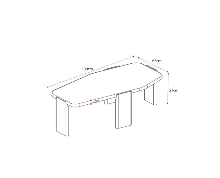 Salontafel Silva | 130 cm