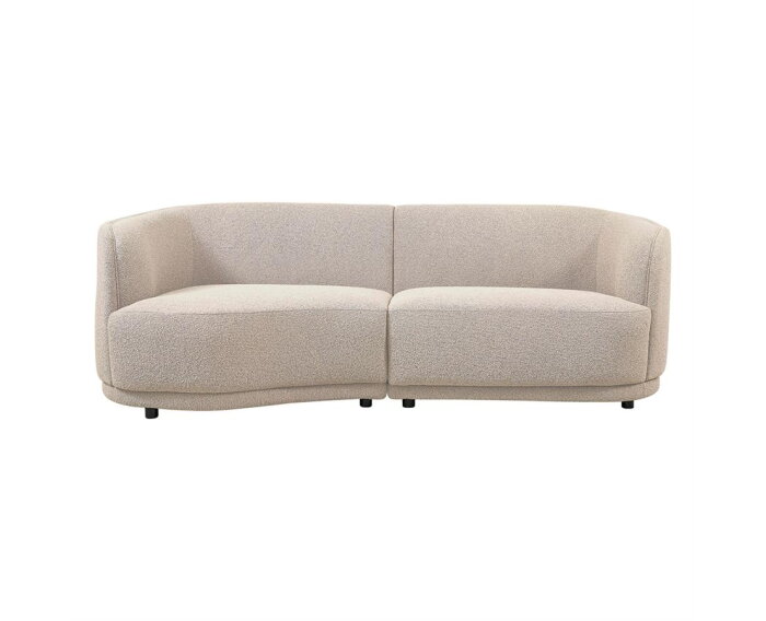 Leicester Sofa 240 round left - Copenhagen 900 Light Ivory