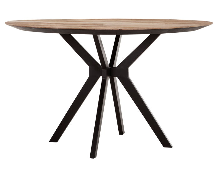 Eettafel Metropole rond teakhout &Oslash;130 cm