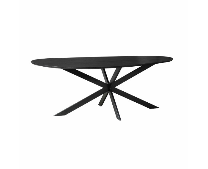 Eettafel Cloud | 180 cm | Eiken | Zwart