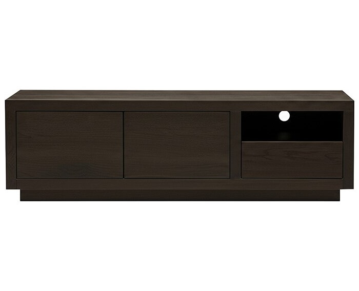 Tv meubel Tampere eikenfineer 150x42x50 cm - Dark Chocolate - bruin