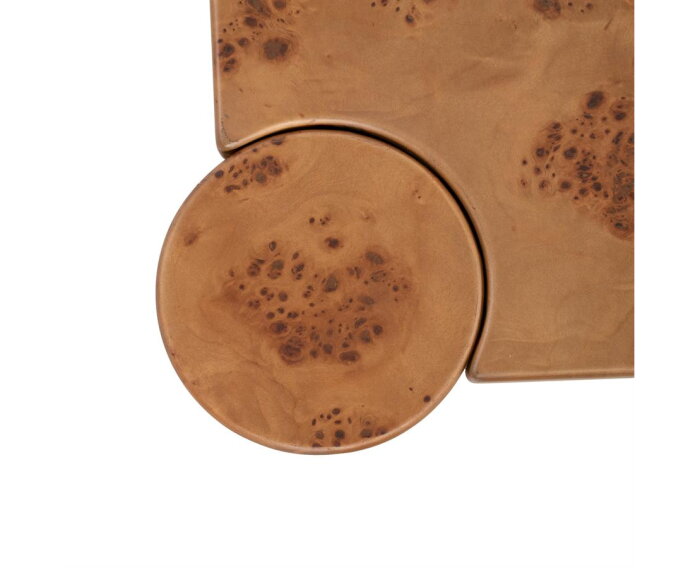 Salontafel Dorian 90x90cm - bruin | Eleonora