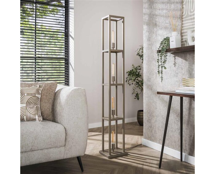 Vloerlamp 4L Quadra - Beige