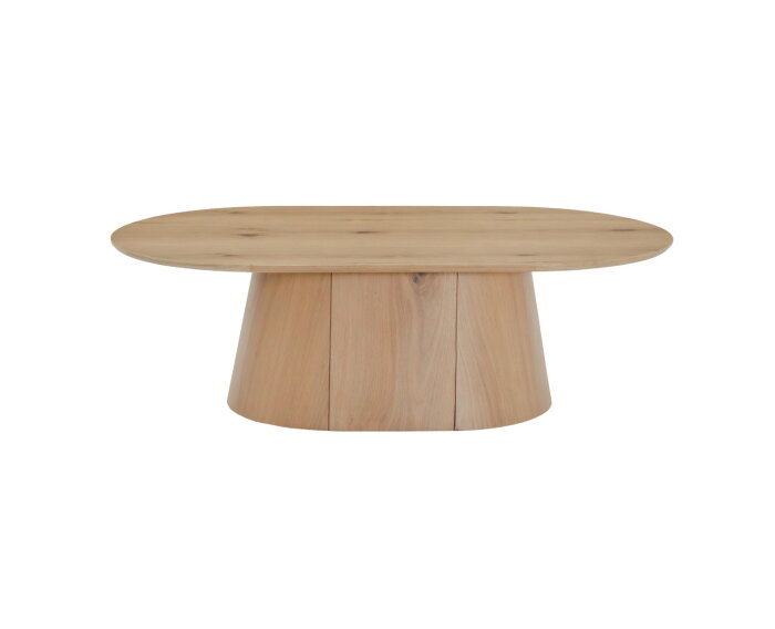 Salontafel Novero ovaal eikenhout 120x70 cm - Naturel