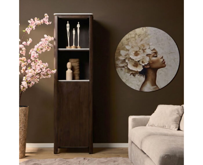 Boekenkast Dallas Bruin Mangohout 55 cm
