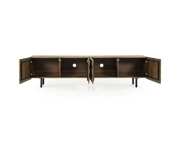 TV meubel Felix 214x41.5cm - bruin | Eleonora
