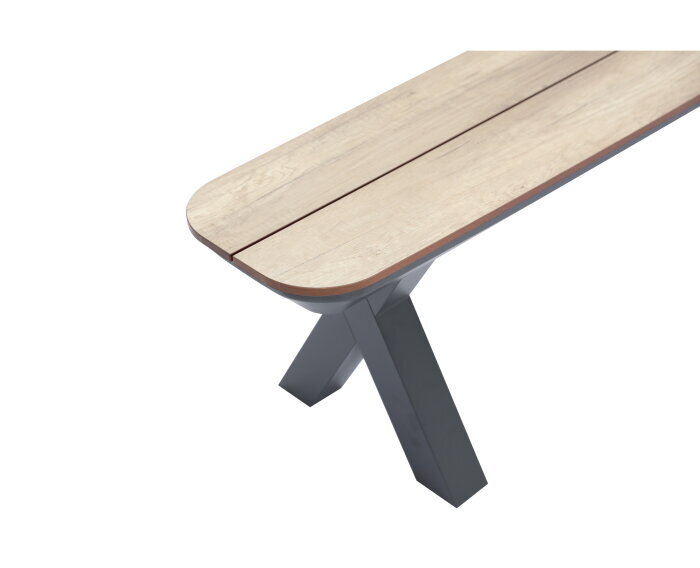 Bradford HPL bench, woodcolor