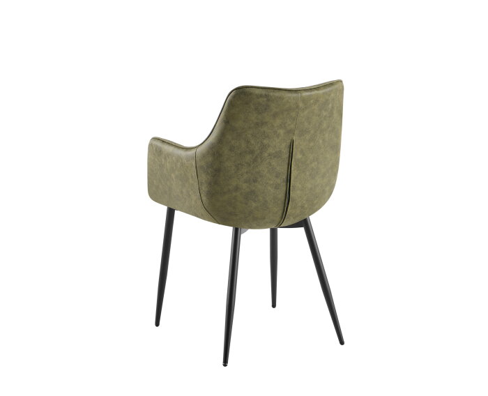 Eetkamerstoel Lucille Arm CEP 04 Army Groen 2 pieces a box