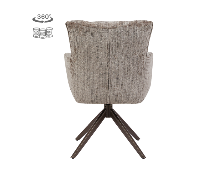 Bardi Armstoel - Cremona 24 clay - Anodic (draaibaar)