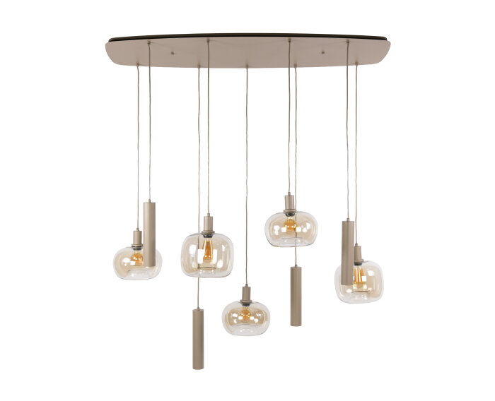 Hanglamp Serene 5+4L - Beige