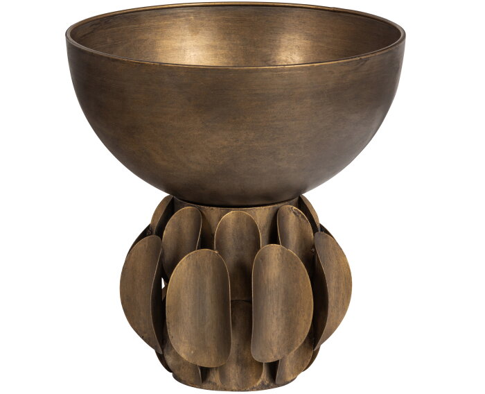 Tub Schaal Metaal Antique Brass - BePureHome