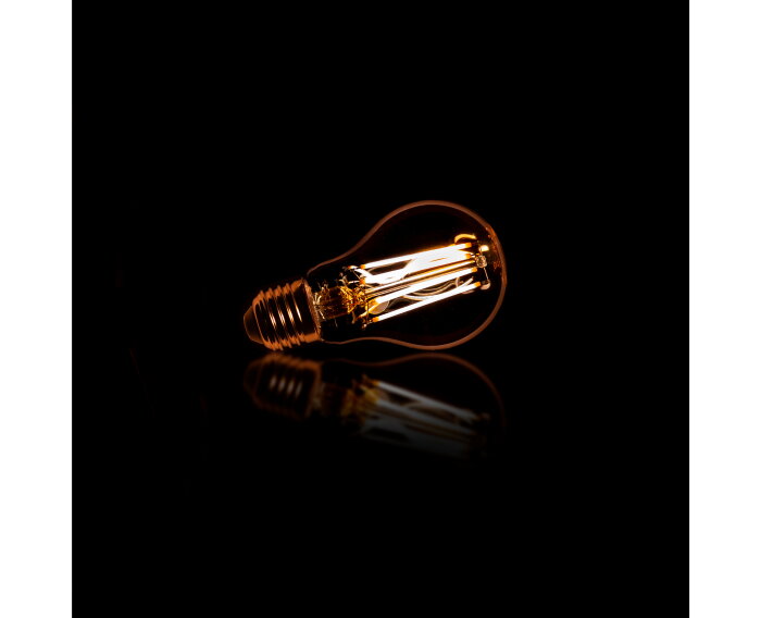 Lichtbron LED [A60] filament peer - Amberkleurig glas
