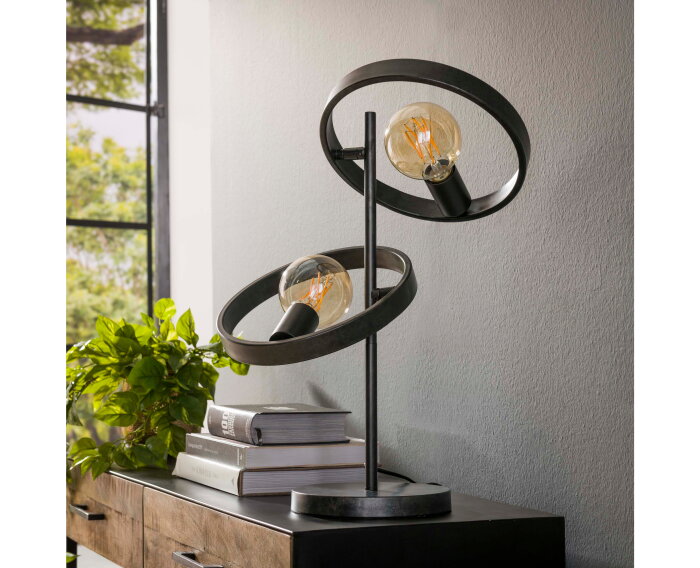 Tafellamp Hover 2 lampen - Charcoal
