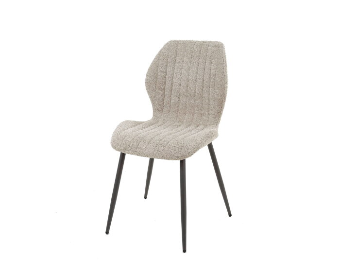 Eetkamerstoel Cyprus boucl&eacute; - zandkleur