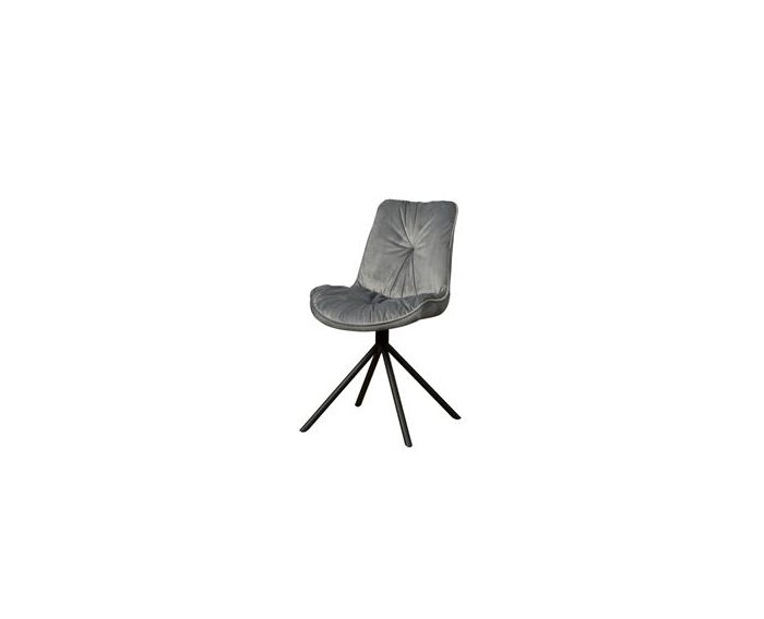 Palma Stoel - fabric Bluvel 14 grey