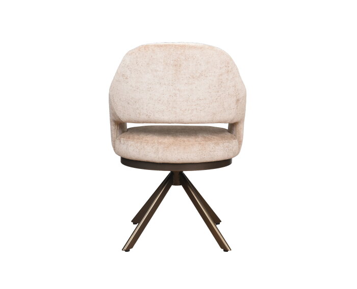 Eetkamerstoel Firenze poot Venus 360 anodic brown - be glory light brown 15