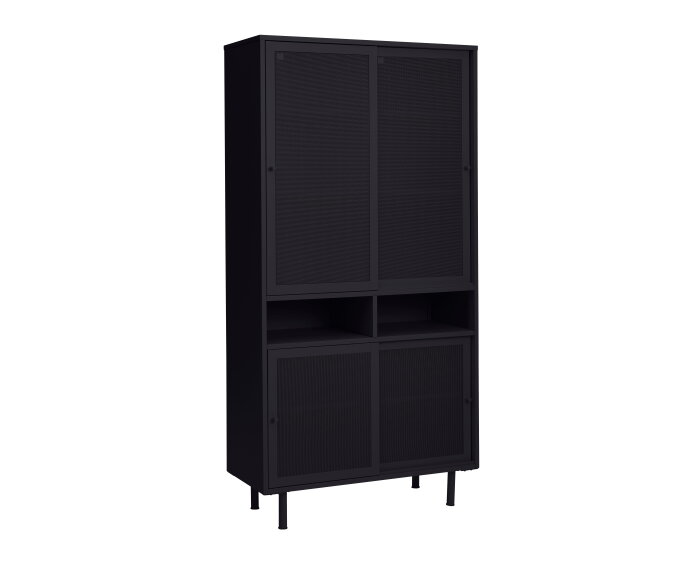 Opbergkast Veep metaal 180 cm - Zwart