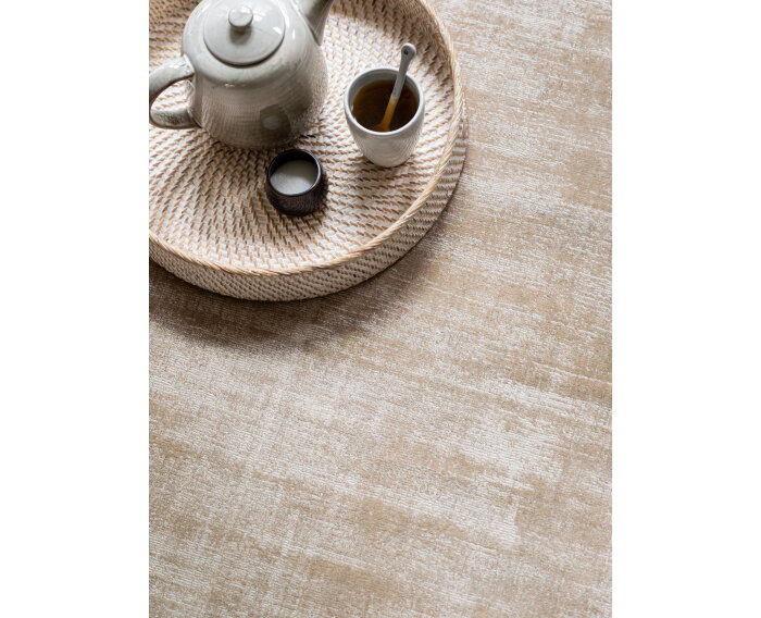 Must living vloerkleed La Belle rond viscose &Oslash;150 cm - Beige