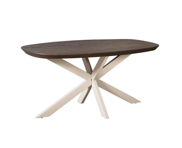 Eettafel Madison Brown | 160 cm | Deens Ovaal | Poot Sand