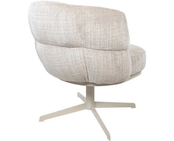 Eetkamerstoel Lopez - beige draaipoot 360 - Cremona - Taupe 04 - Star Collection