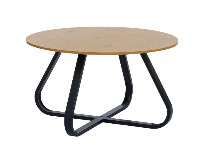 Salontafel Cesura rond eiken melamine Ø80 cm - Naturel
