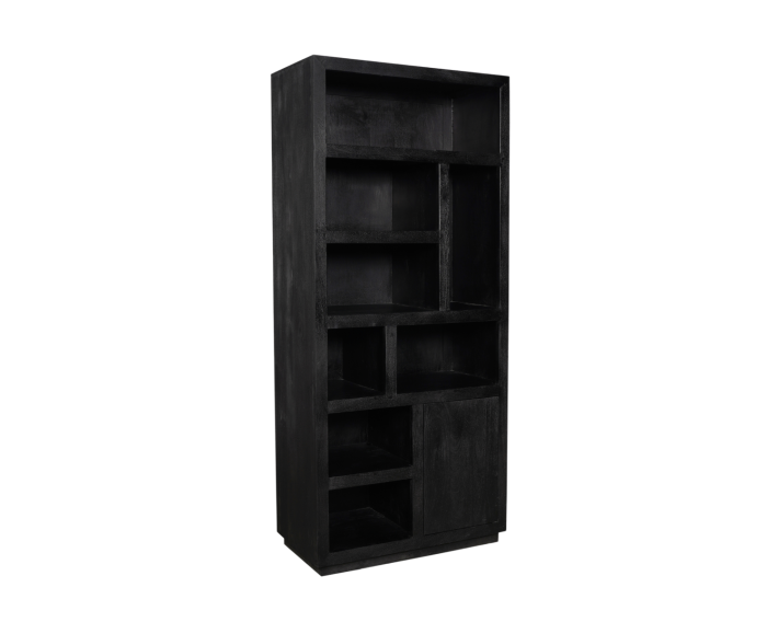 Boekenkast Brussel Black | 5 vakken - 2 deuren