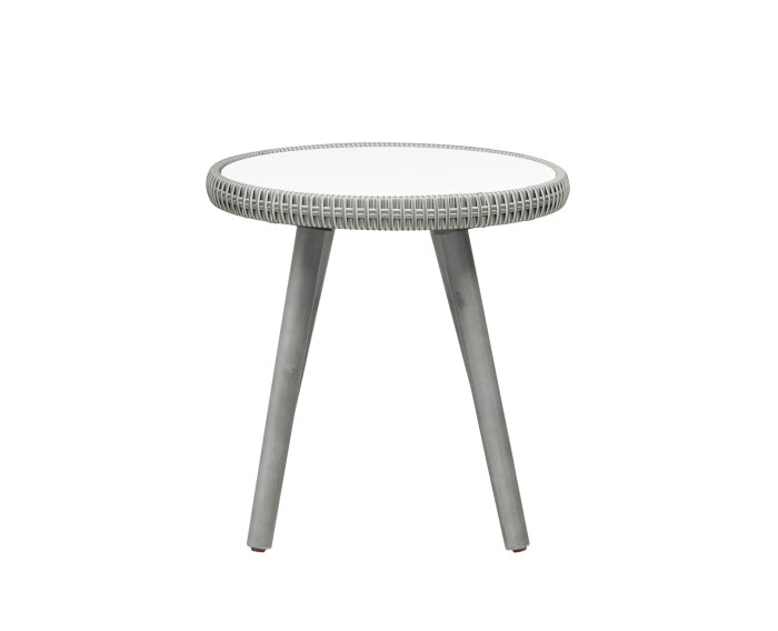 Bistroset Elise Grijs 3-delig PE wicker en grijze kussens - tuinset