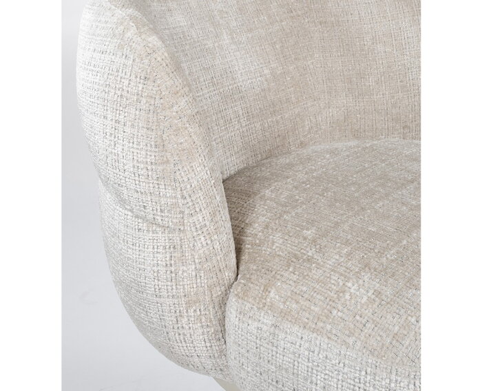 Eetkamerstoel Lopez - beige draaipoot 360 - Cremona - Taupe 04 - Star Collection