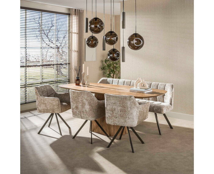Hanglamp Stellar pendel 5+4L - Sienna bruin