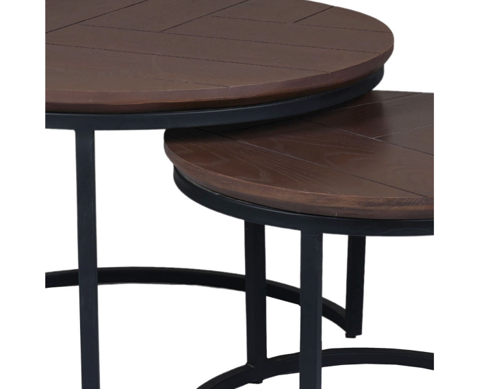 Salontafel Otik Black Oak | 70 cm | set van 2