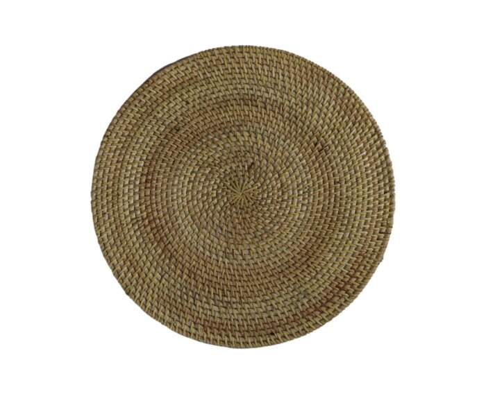 Ronde placemat set - 40x40x2 - Rotan - Naturel - set van 4