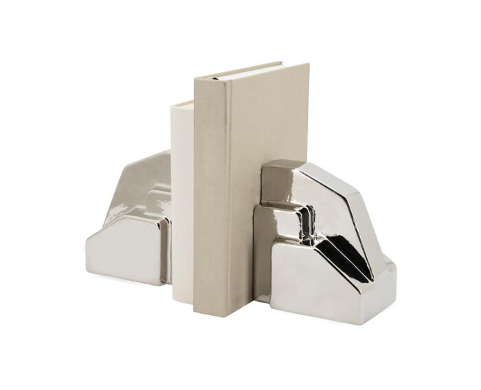 Bookend Silv - silver | BY-BOO