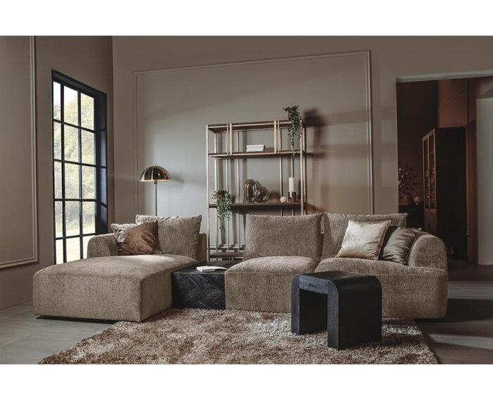 Canterbury 2 5-AR + Chaise L - Mona 120 Taupe