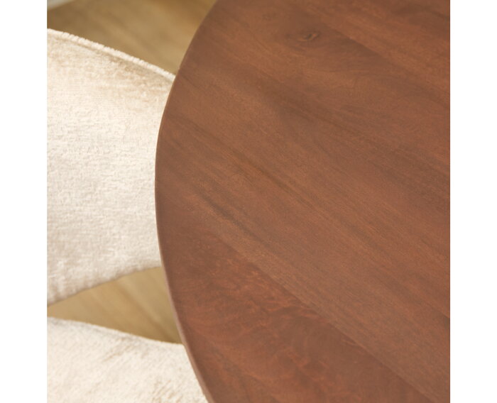 Eettafel Lima Walnut | 130 cm | Rond