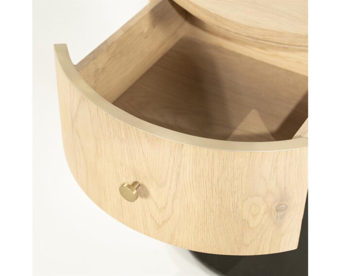 Nachtkastje Skye 50x50cm - naturel | Eleonora